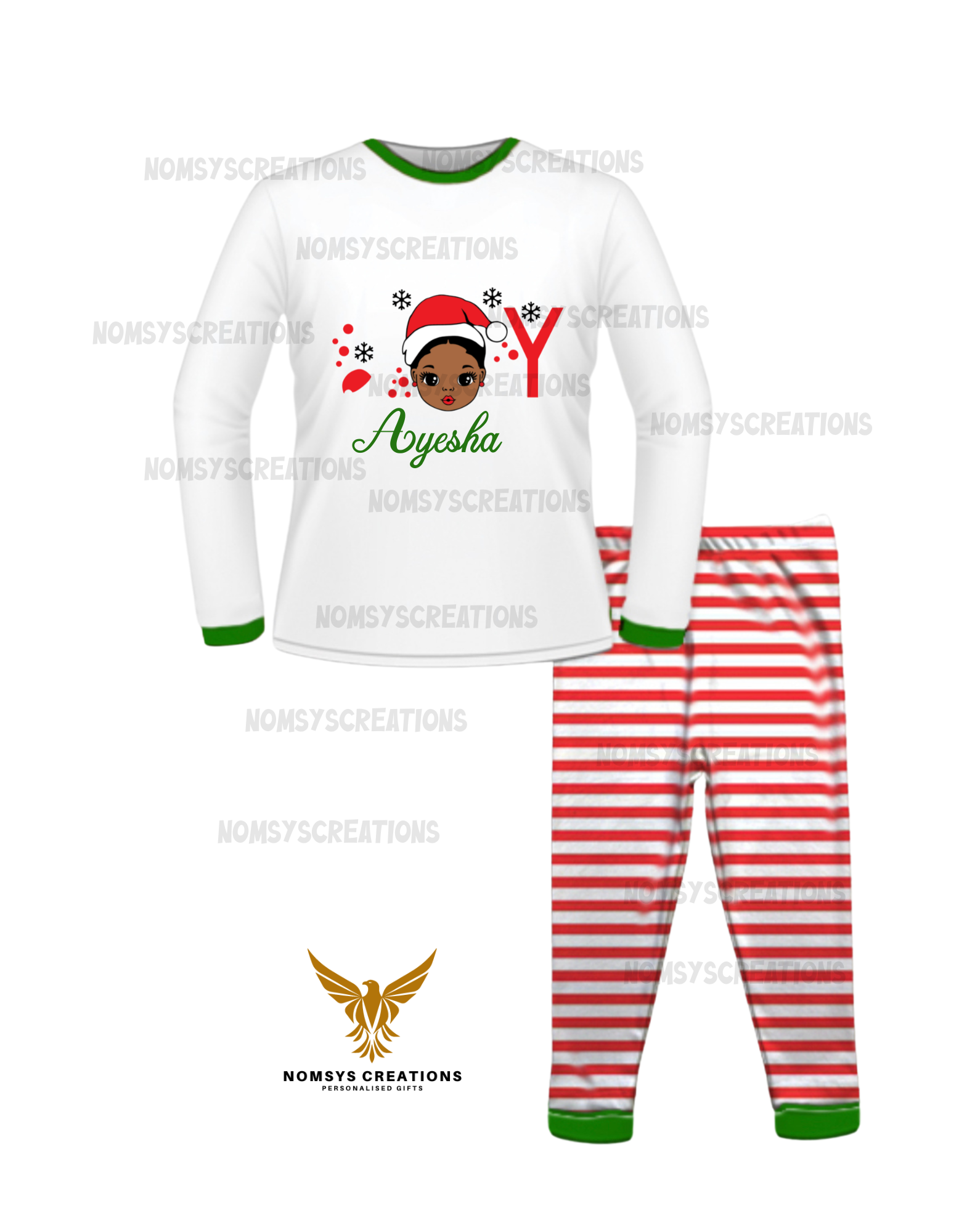 Personalised Kids Christmas Pyjama