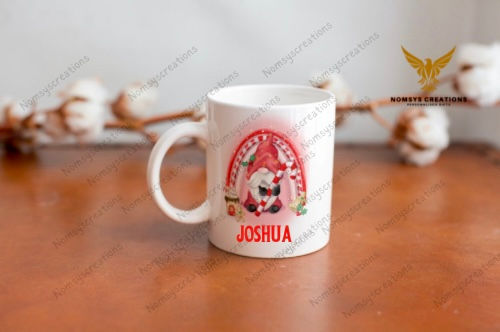 Personalised Candy Cane Gonk 11oz or 15 oz mug
