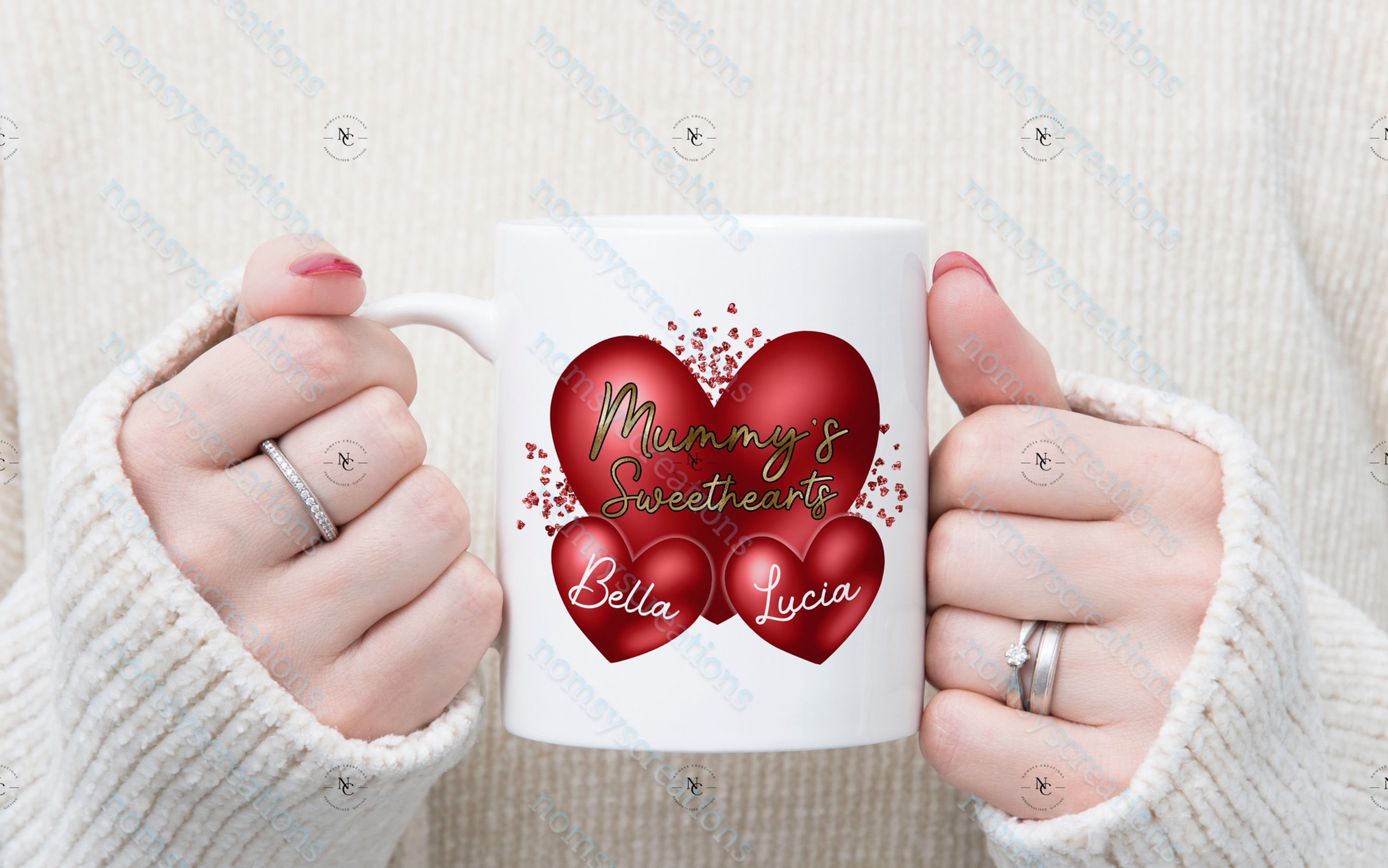 Mummy or Daddy Valentine's Day Mug