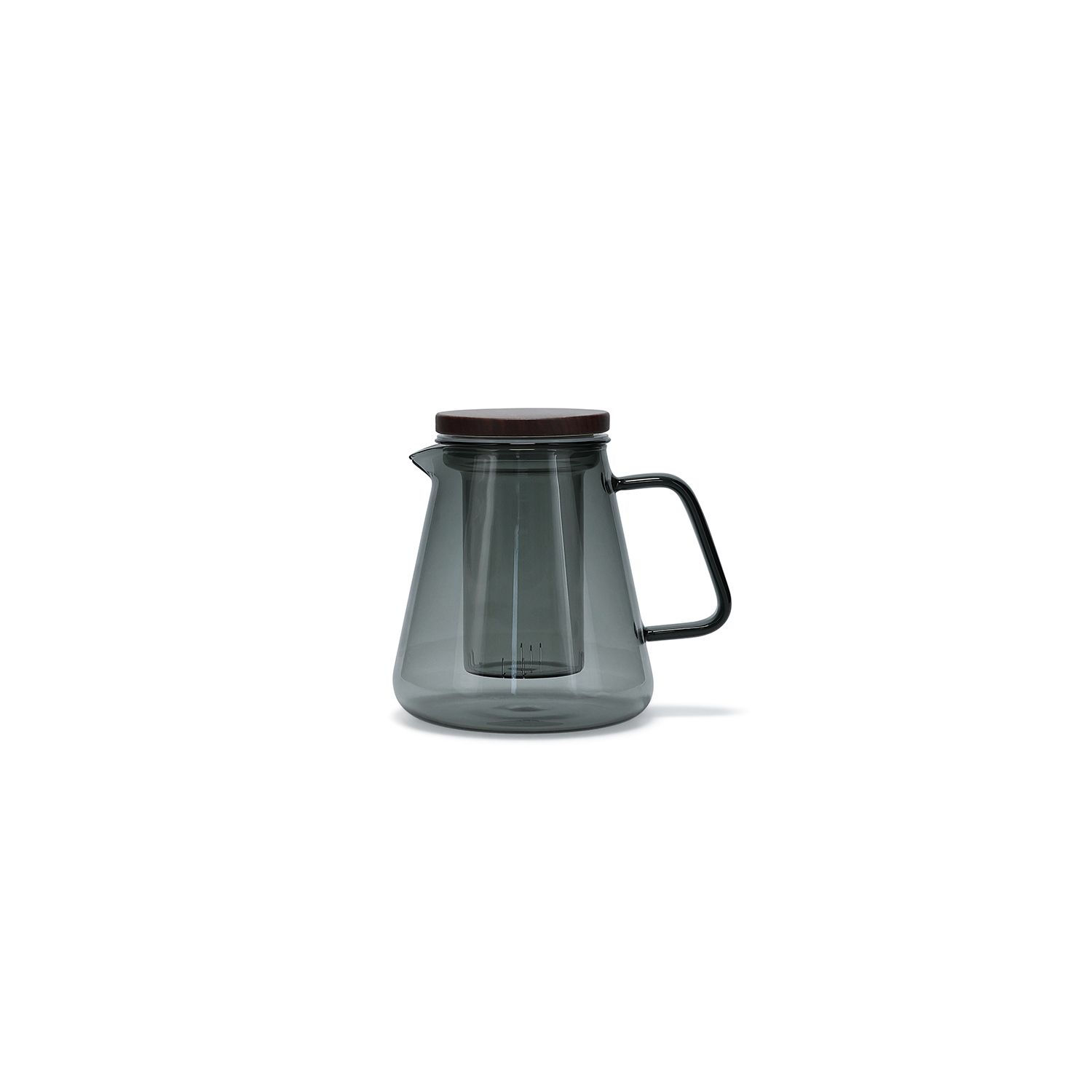 Théière avec filtre en verre et couvercle