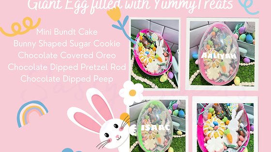 Giant Filled Egg with Yummy Treats