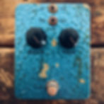 Thumbnail: MK 1.6 Black Glass Germanium Fuzz - Hammered Blue Heavy Relic