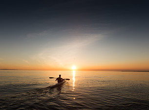 Kajakpaddling i Sunset