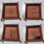 Leather pocket tray