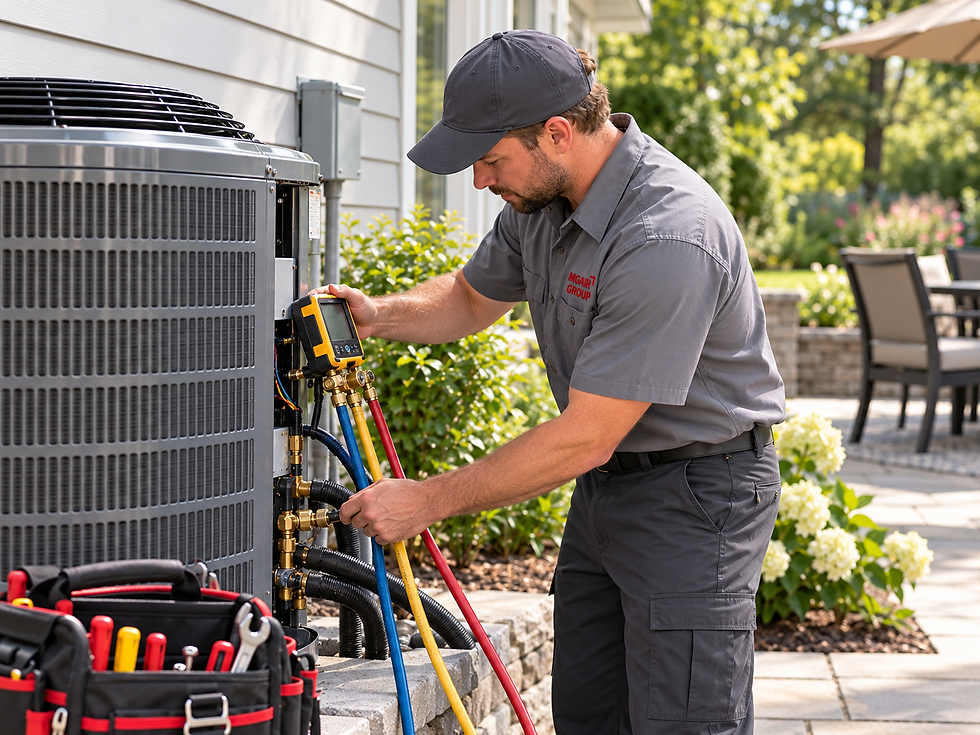 HVAC technician servicing outdoor condenser.png