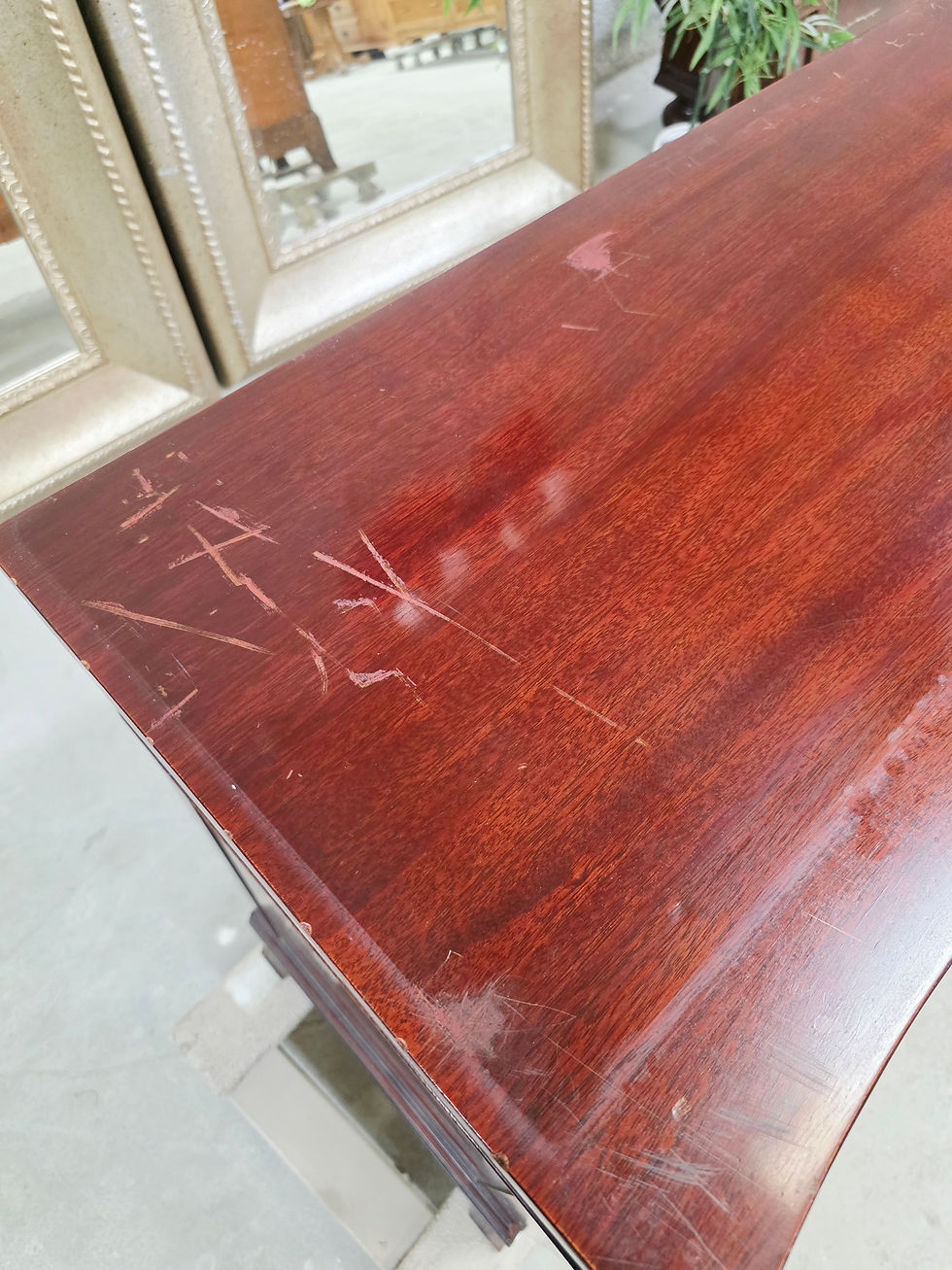 Thumbnail: Vintage serpentine buffet/ credenza 
