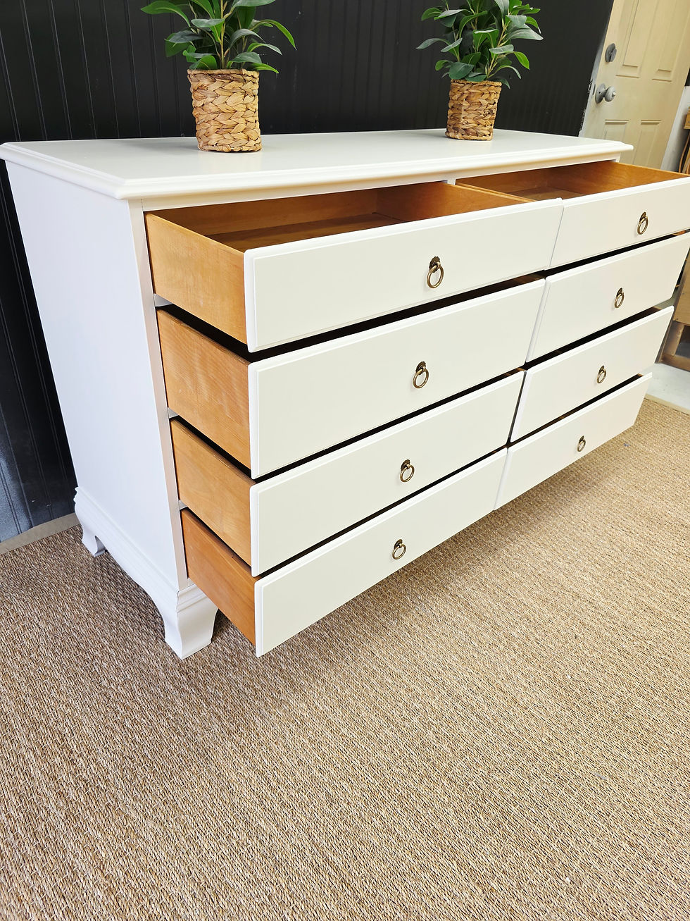 Thumbnail: Solid wood vintage dresser 