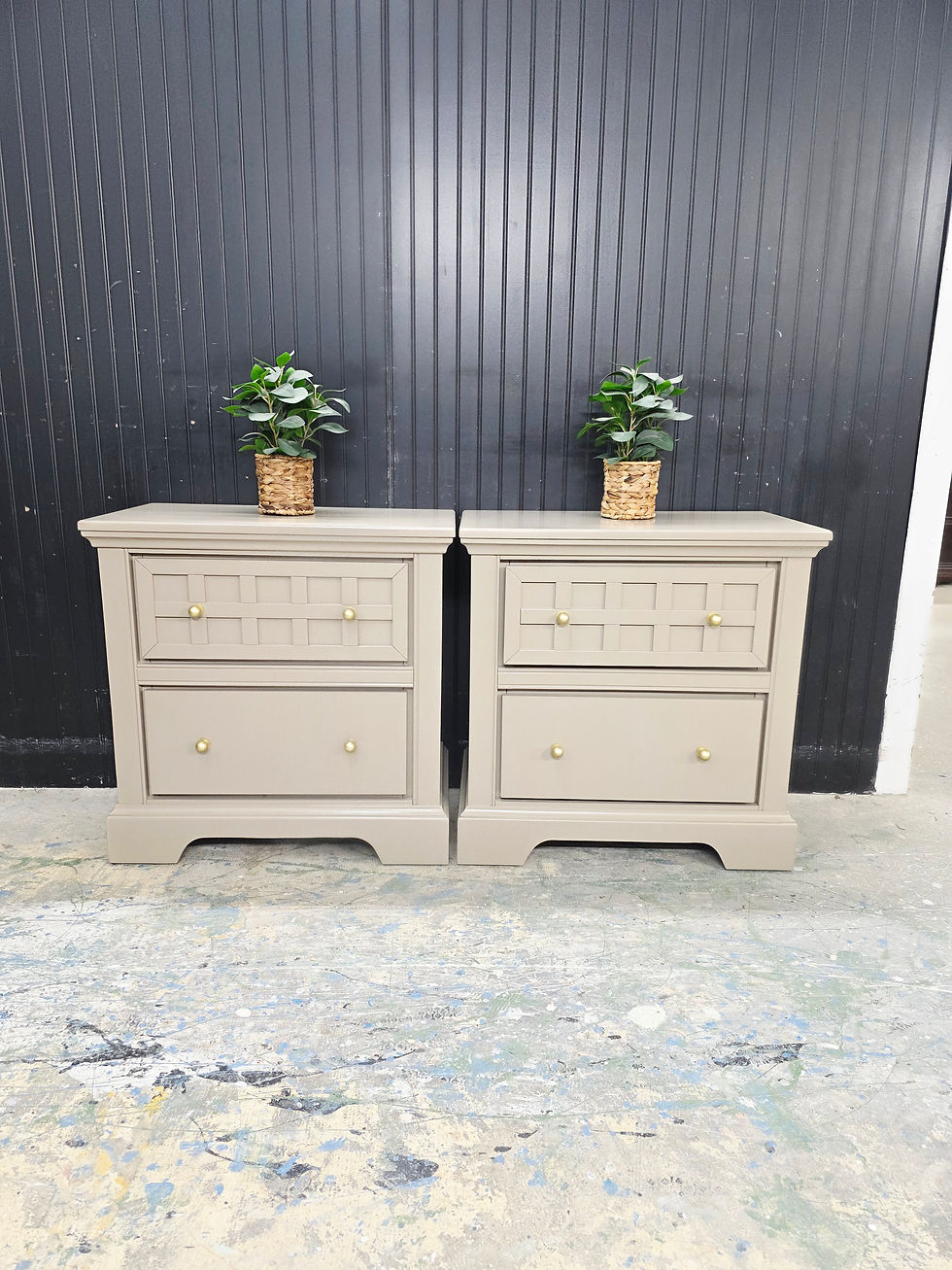 Thumbnail: 2 modern nightstands 