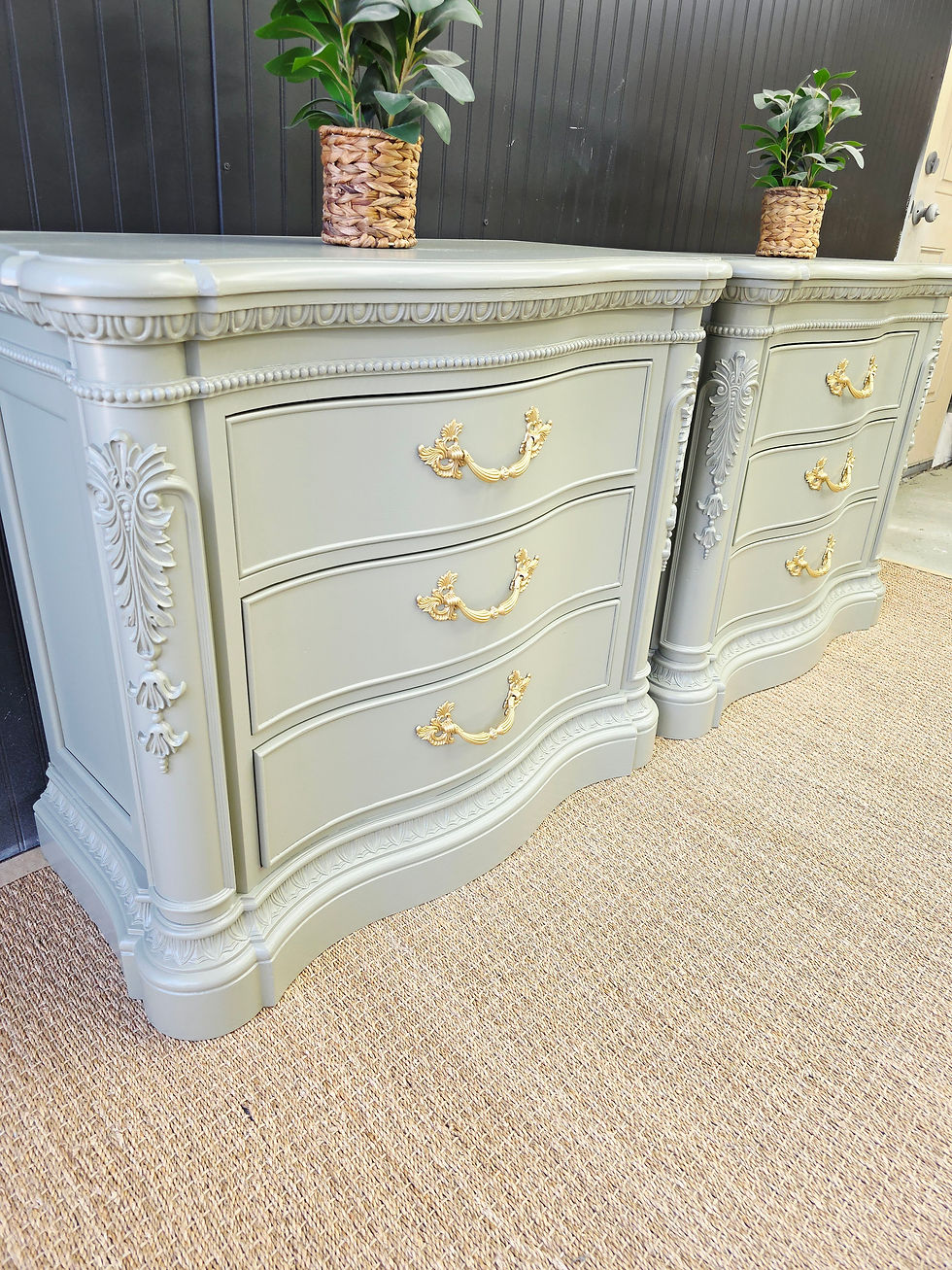 Thumbnail: Oversized vintage nightstands 