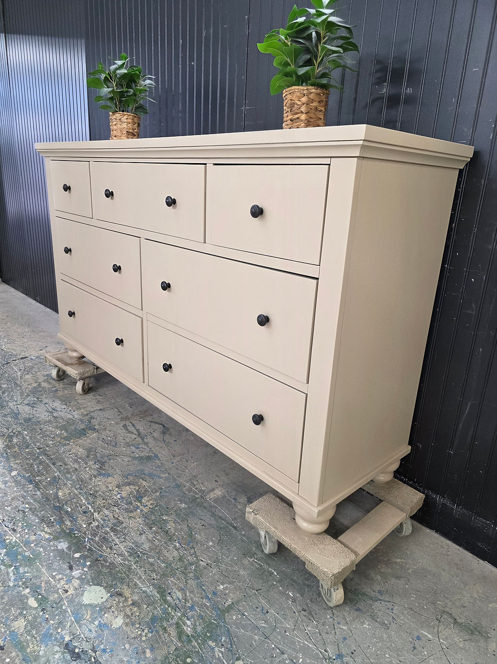 Thumbnail: Solid wood modern dresser 