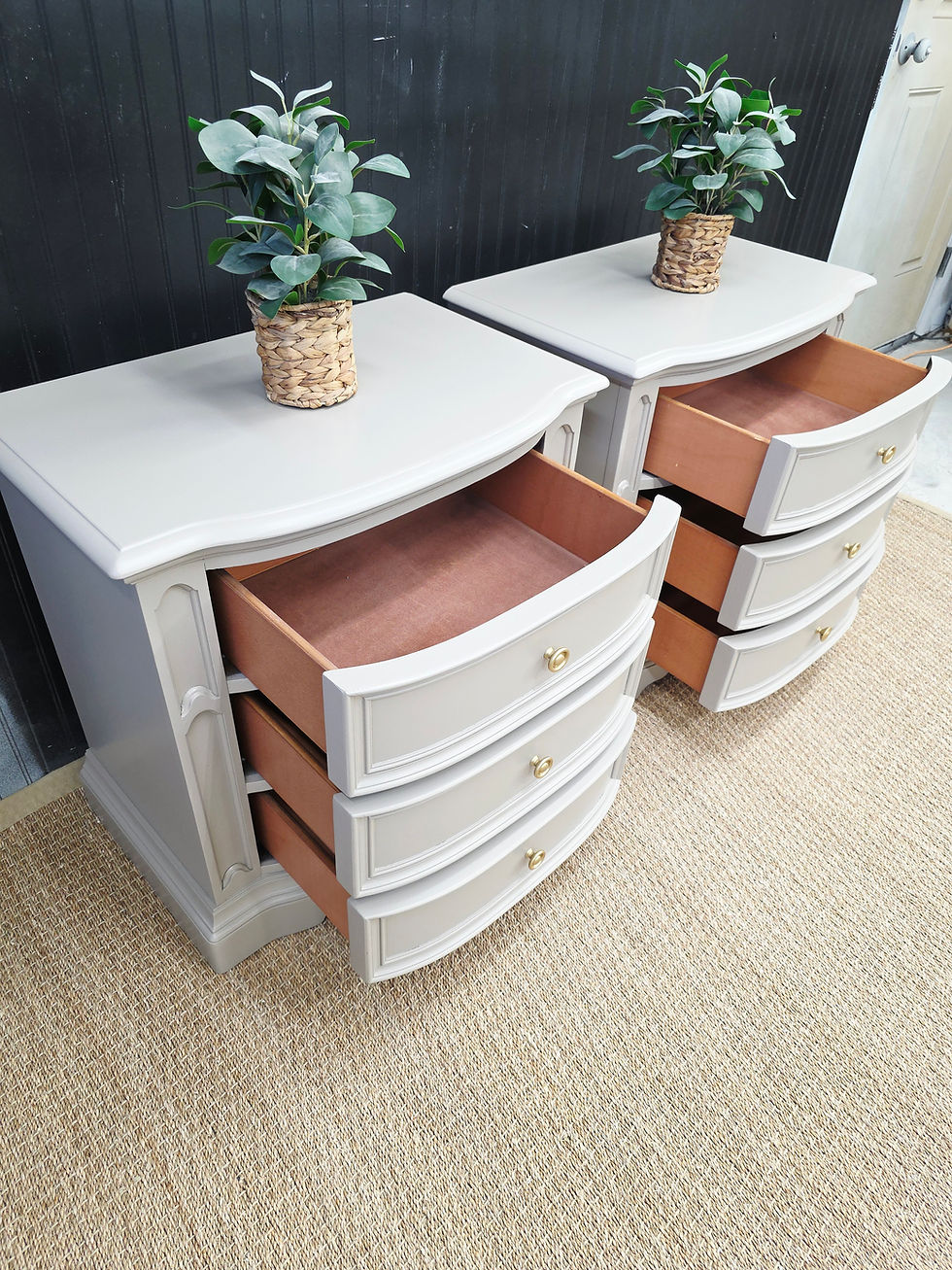 Thumbnail: 2 modern nightstands 