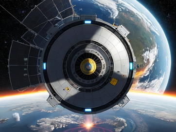 show-a-space-colony-ship-a-massive-oneill-cylinder-show-a-k-class-star-at-the-center-the-s