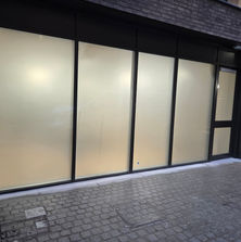 Gym in Glasgow City Centre with full height solid frost on fitness studio to provide privacy inside