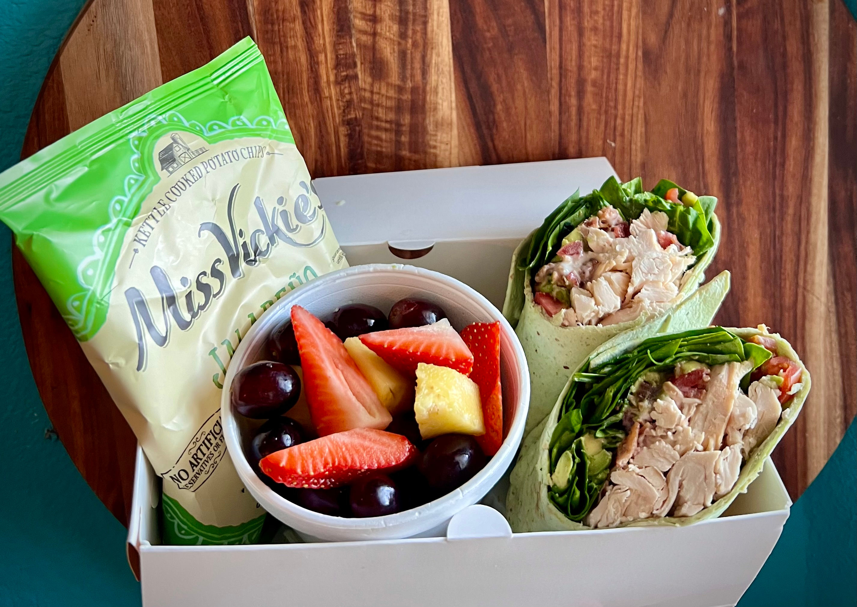 Envoltura de almuerzo Almuerzo en caja