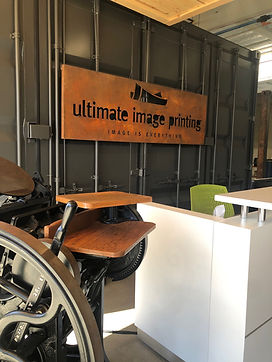 Our Orange County office showcases some of the first printing presses before the world of analog and digital.