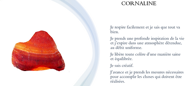 Cornaline pensée positive