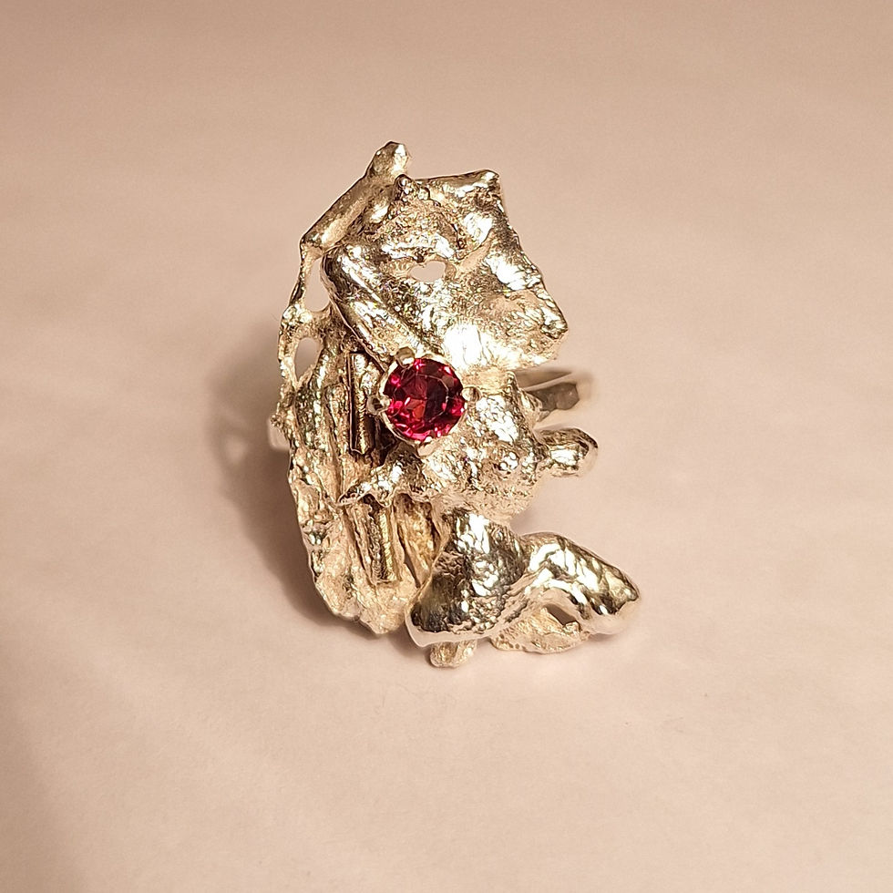 Thumbnail: Garnet Lava Ring