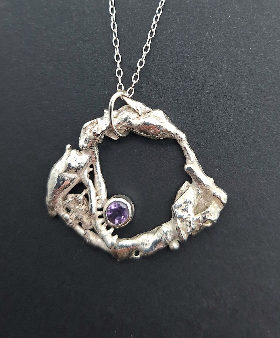 Thumbnail: Amethyst Lava Pendant