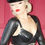 Thumbnail: latex under bust buckle bolero with open upper chest