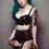 Thumbnail: latex deep suspender belt from the stephanie set