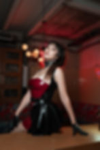 Latex Buckle Peek-A-Boo Dress, bold, provocative, styling-focused    This striking latex overlay dress is designed to frame t