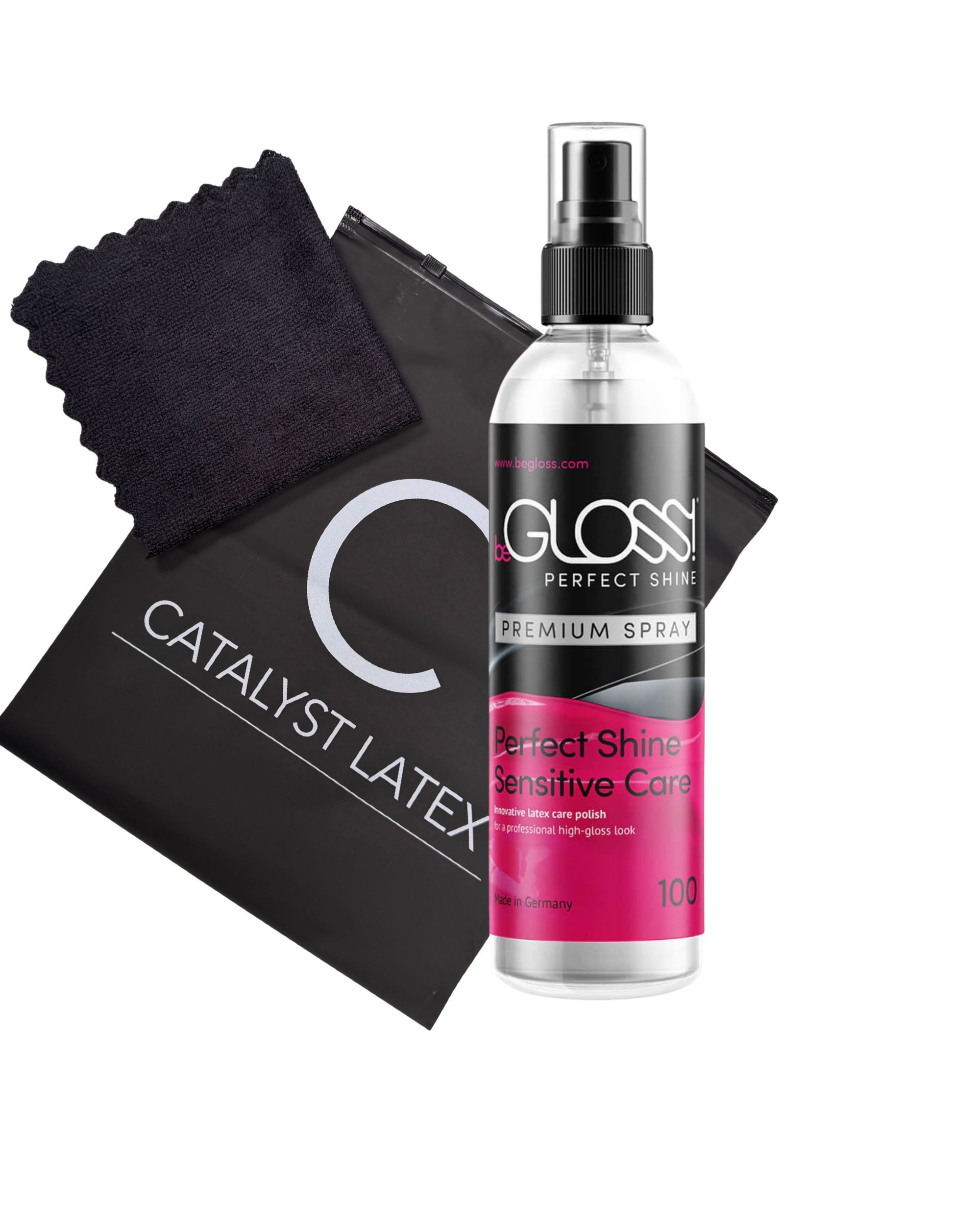 showing our care kit shiner cloth and storage bag