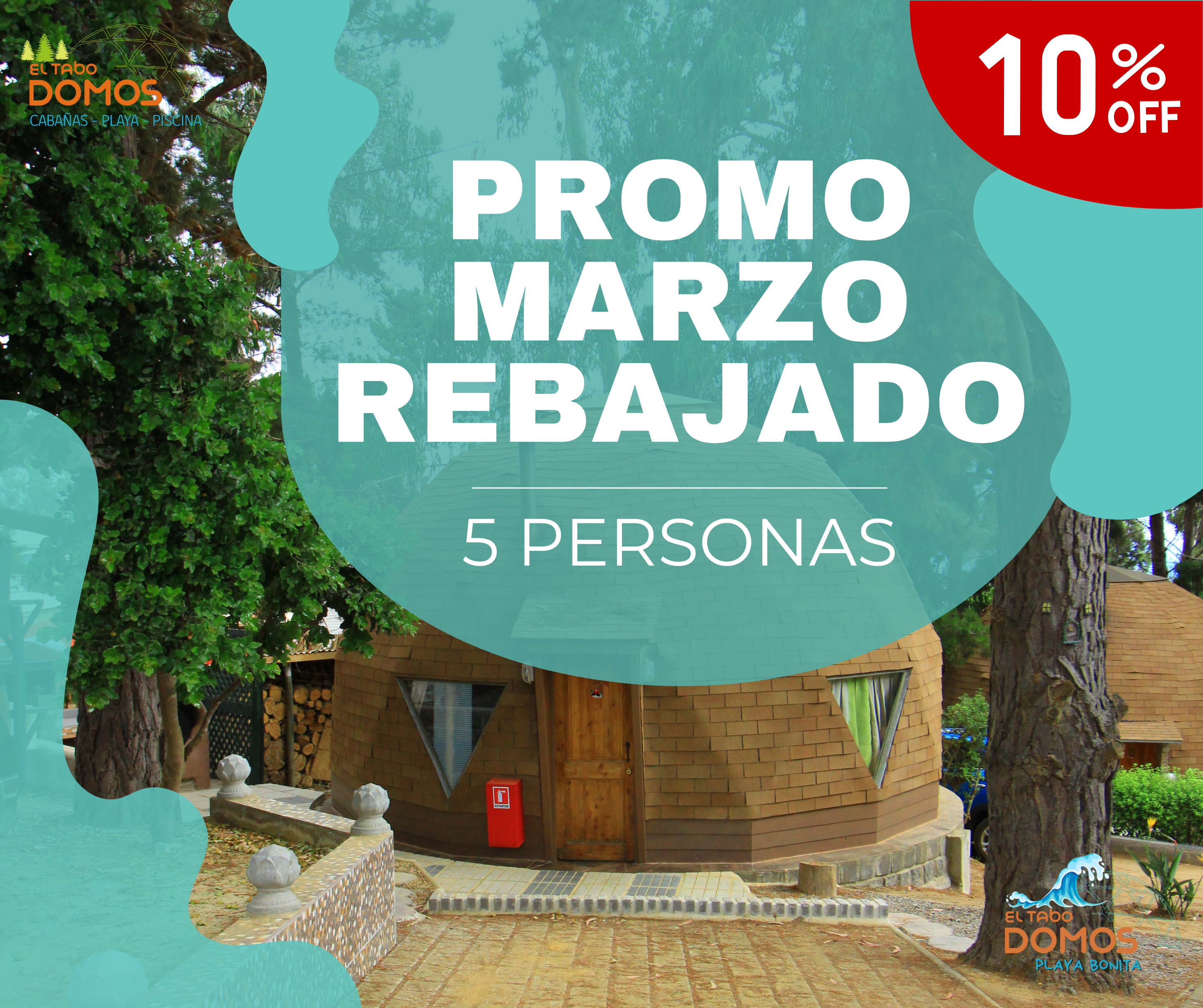 Promoción 5 personas Viernes, Sábado y Domingo