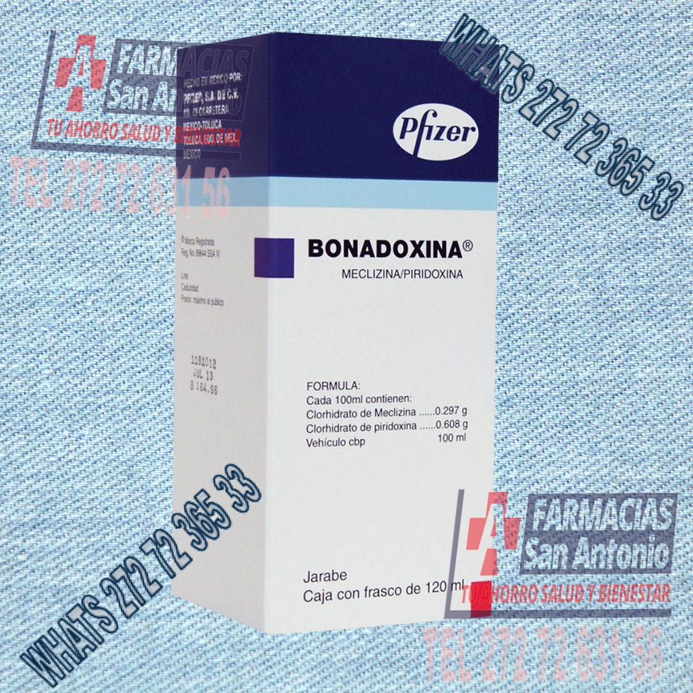 Bonadoxina Meclizina Piridoxina 0.297/0.608g/100ml