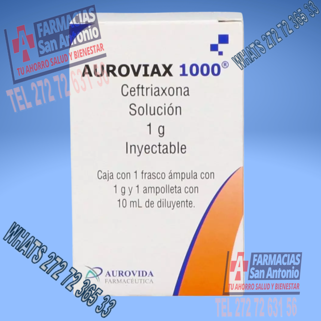 Auroviax 1000 Solucion 1G Inyectable 1 Frasco con 1 ampolleta de 10mL