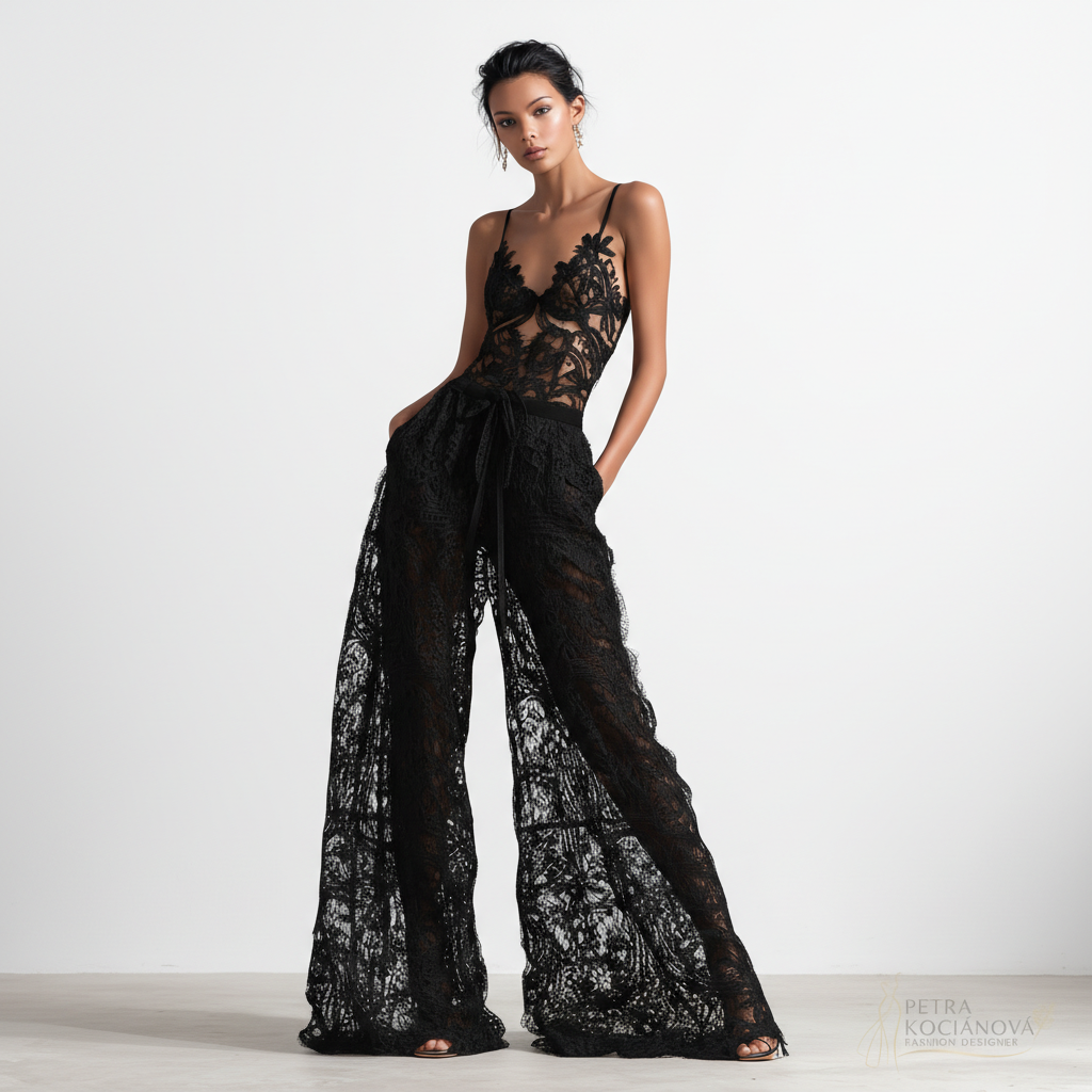 Jumpsuit Lace Élégance