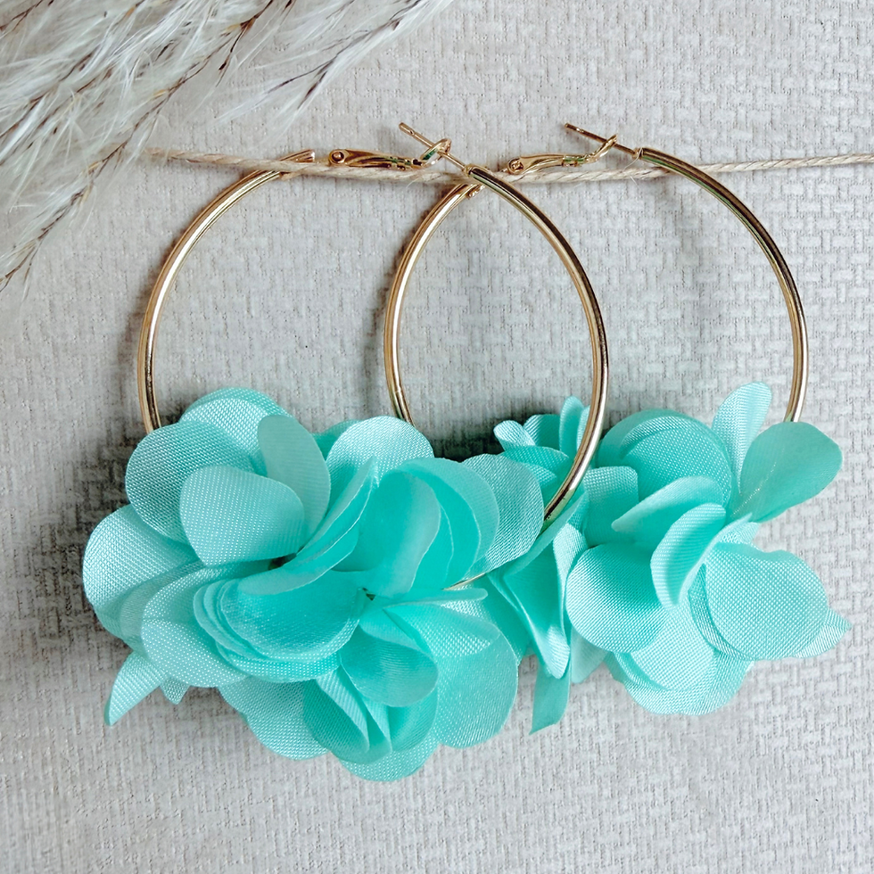 Miniaturbild: Flora Kreolen mit Stoffblüten