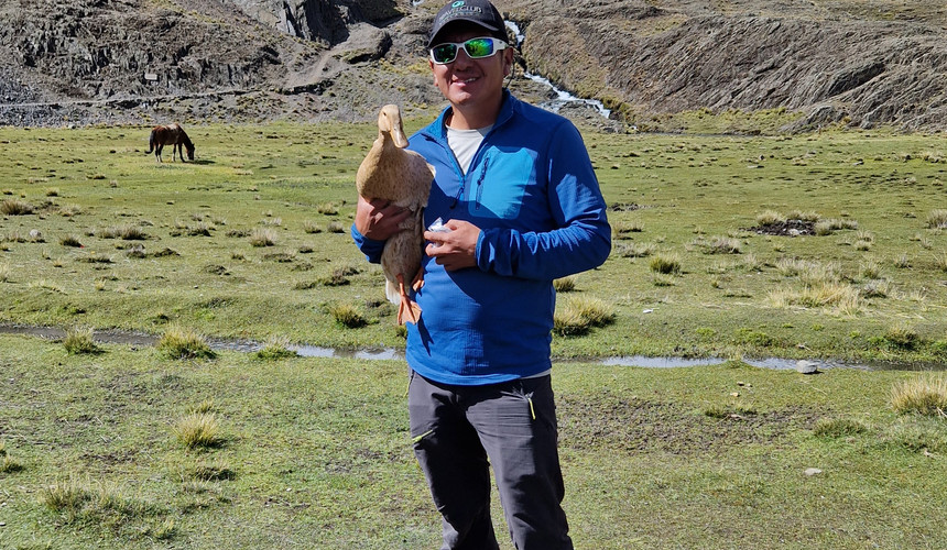 Hugo - unser "Lead"-Bergführer aus Bolivien er ist der erste Bolivianer der auf dem K2 und dem Broad Peak war