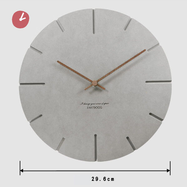 שעון ווד סטון דמוי בטון בעיצוב נורדי