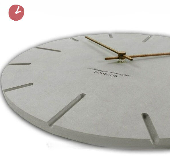 שעון ווד סטון דמוי בטון בעיצוב נורדי