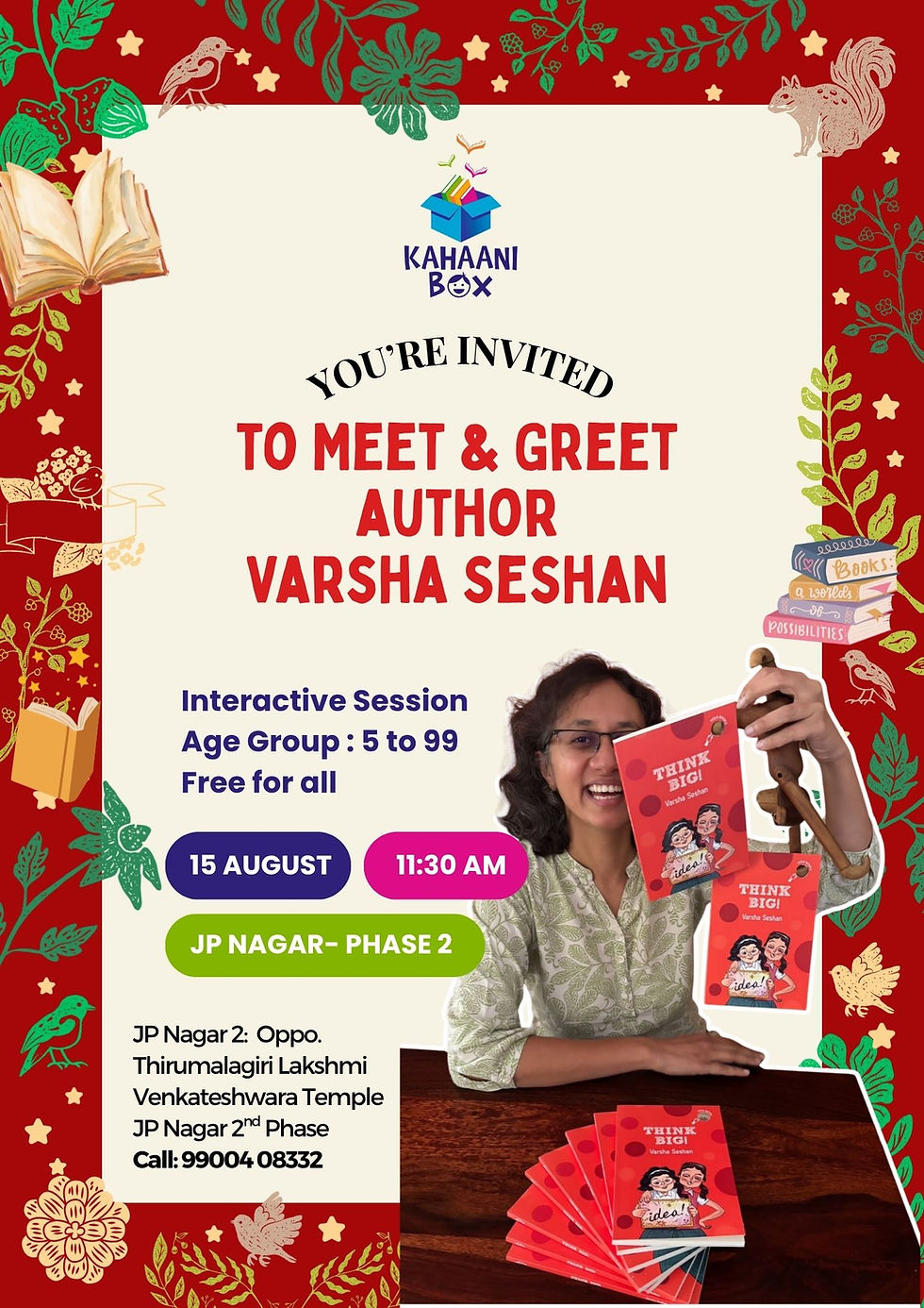Meet & Greet with Author Varsha Seshan