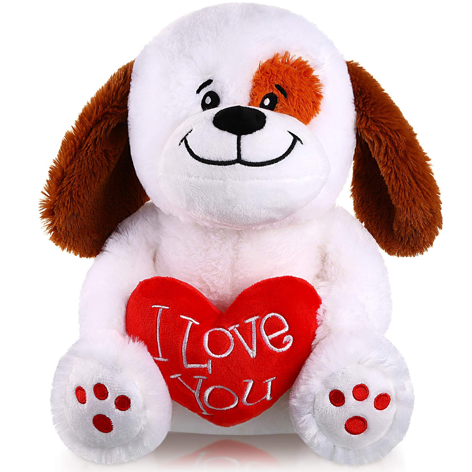 Valentine Bear Dog Plush Stuffed Animals Gift 10 Inch Cute Plush Animals Heart H