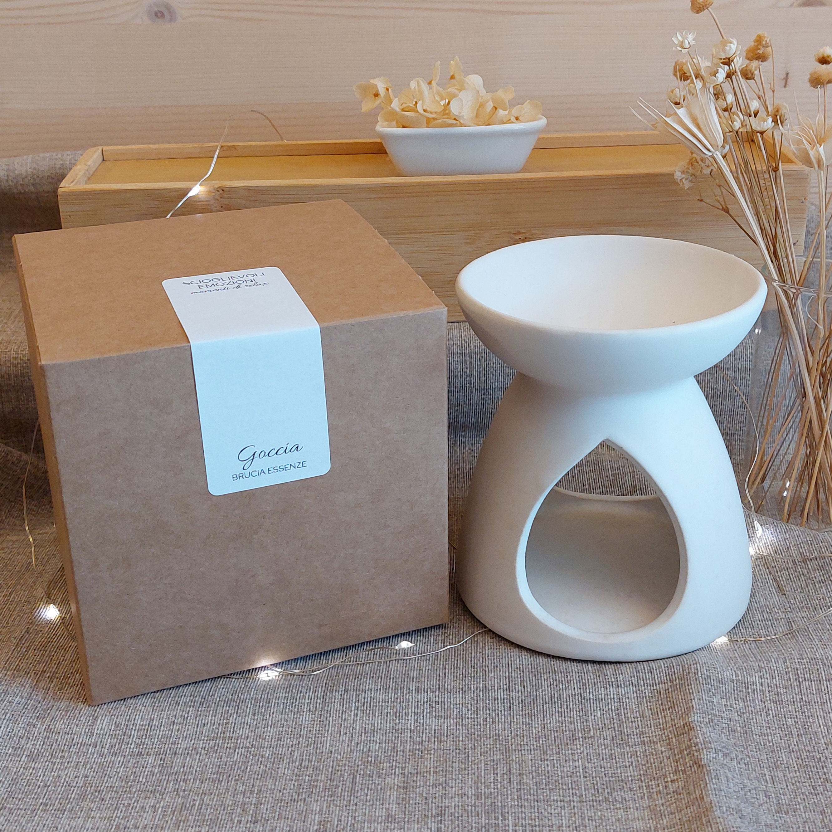 Brucia essenze Goccia bianco