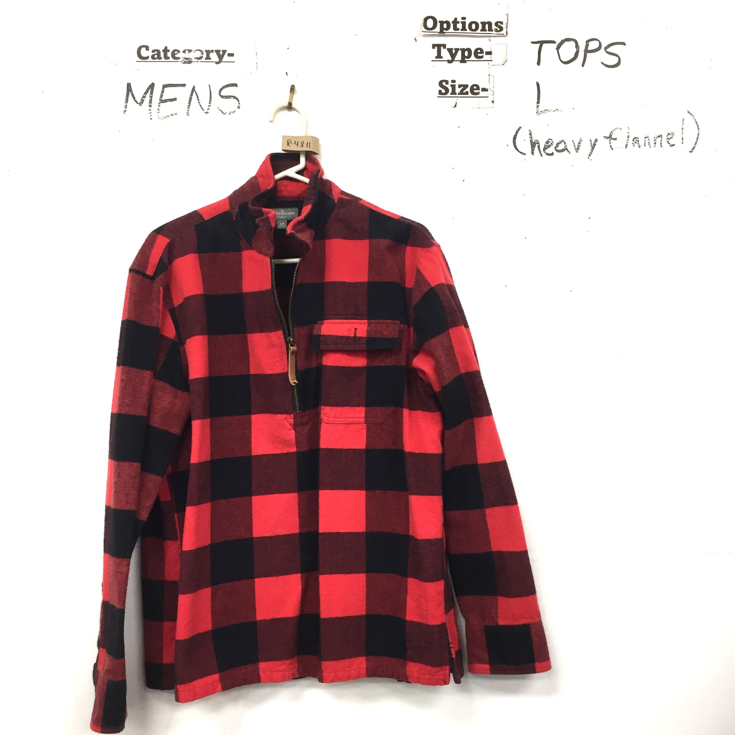 Men's Tops Heavy Flannel