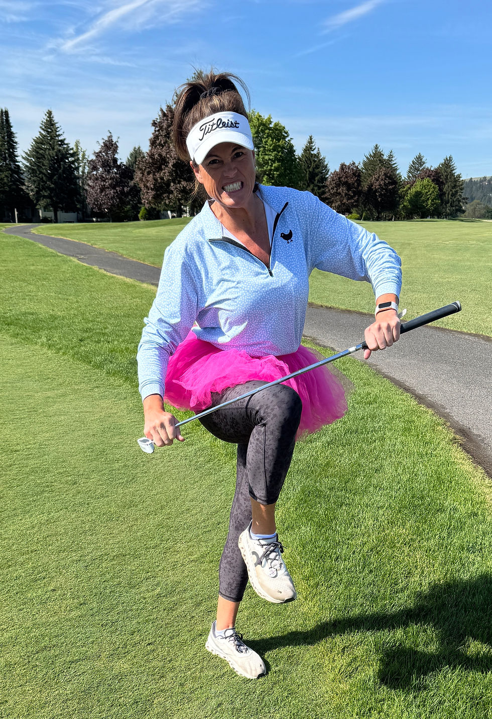 Wearing the dreaded 3-putt tutu
