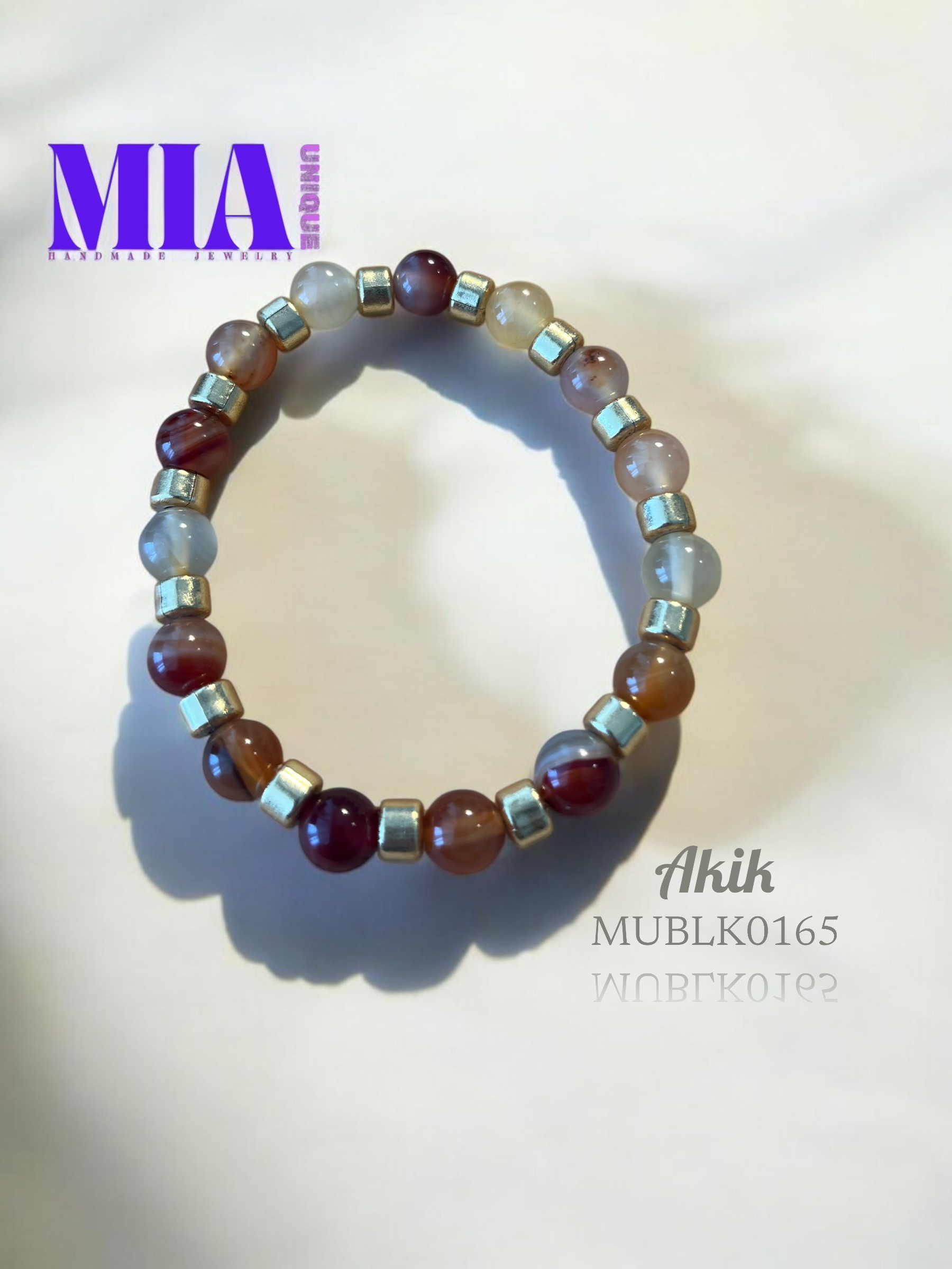 Karnelyan Akik Bileklik