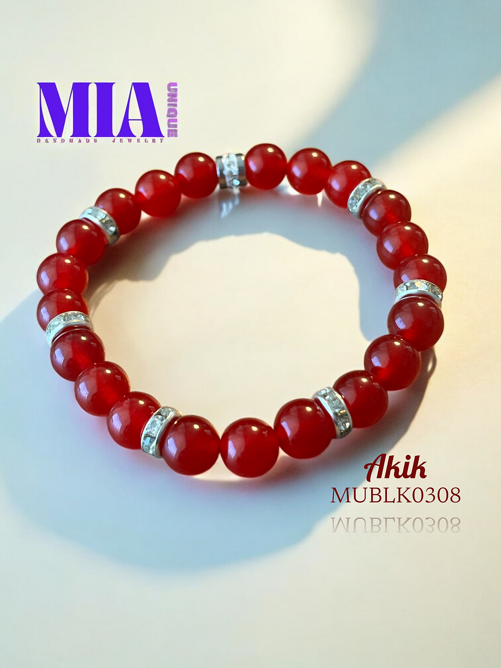 Karnelyan Akik Bileklik