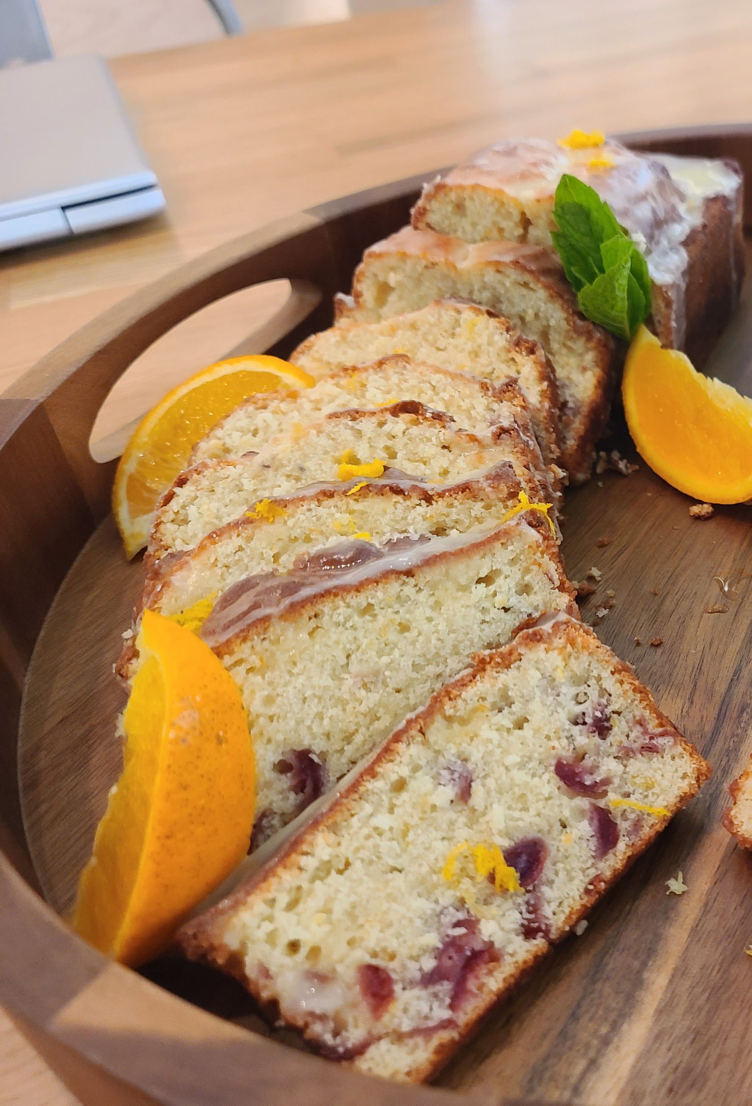 Orange Cranberry Cardamom Cake
