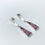 Thumbnail: Pink Rhodonite Sail Dangle Earrings