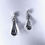Thumbnail: Cut Glass Drop earrings