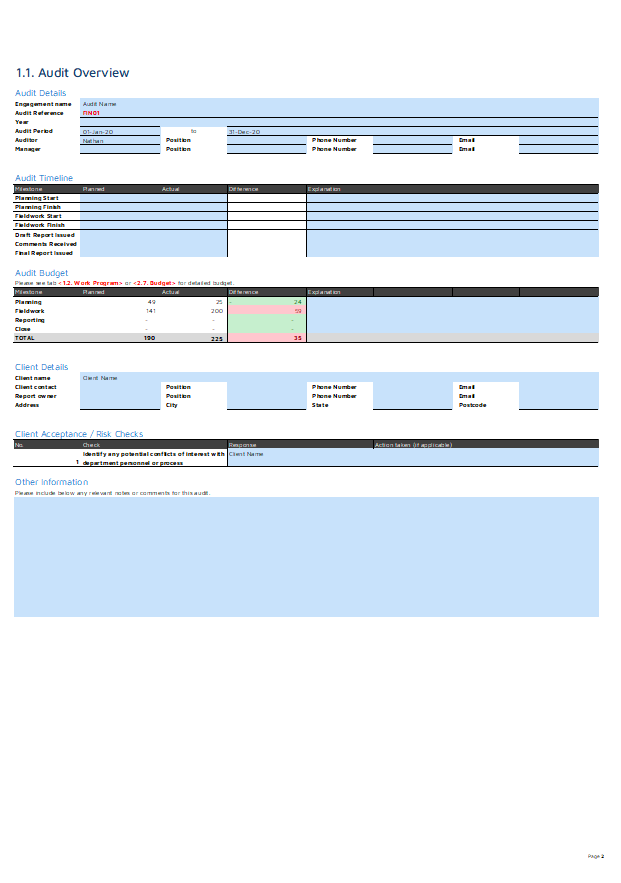 Thumbnail: FIN01 - Vendor Management - Audit Work Program