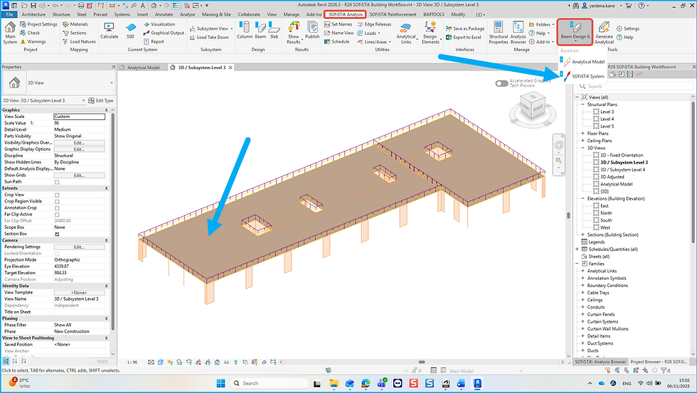 Beam Design IL SOFiSTiK System