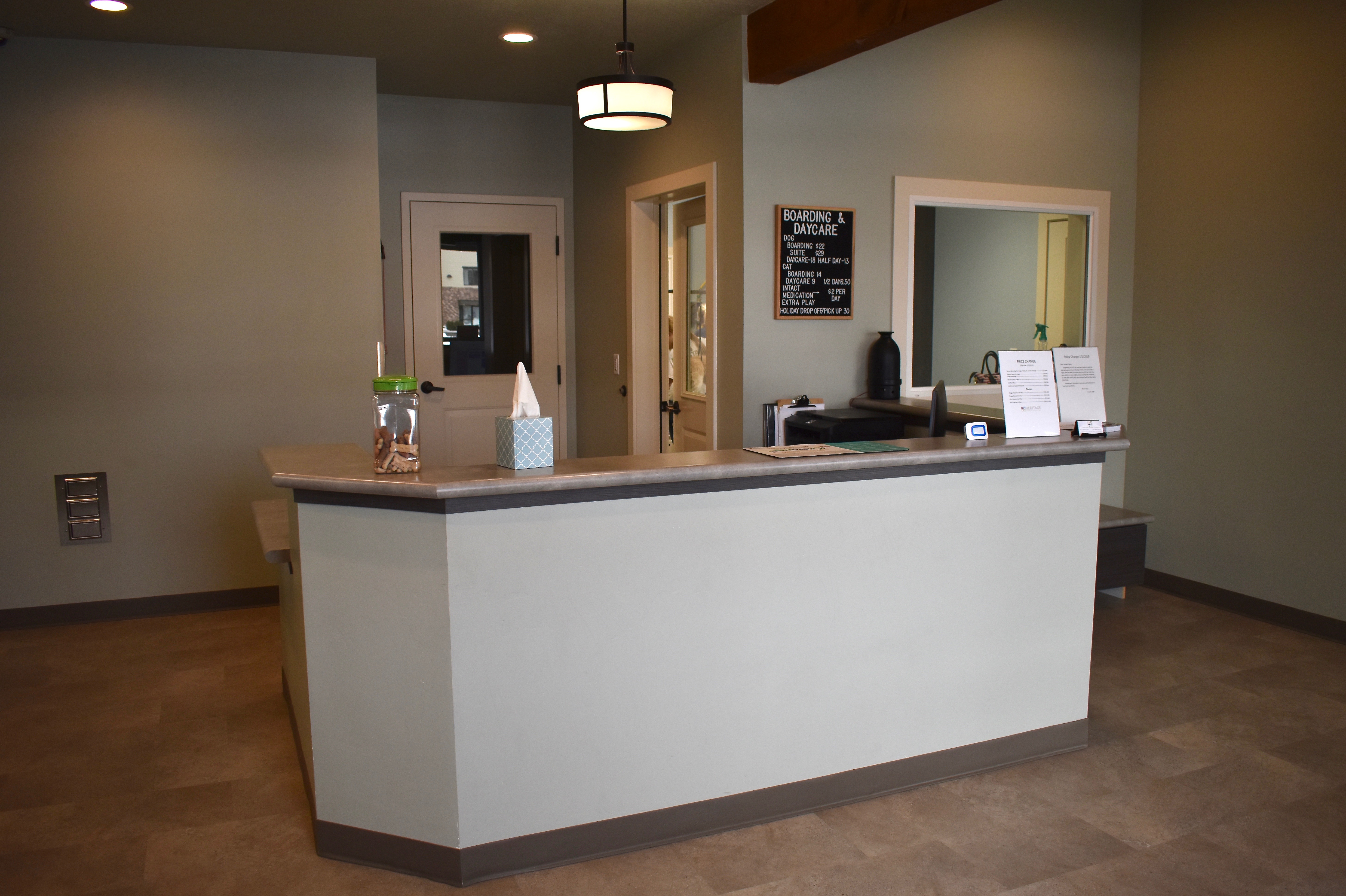 Boarding Reception Desk
