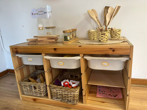 Natural supplies in the 2-3 room.