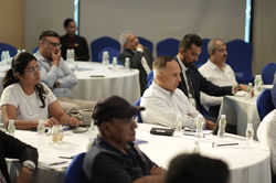 Audience gathered at the session