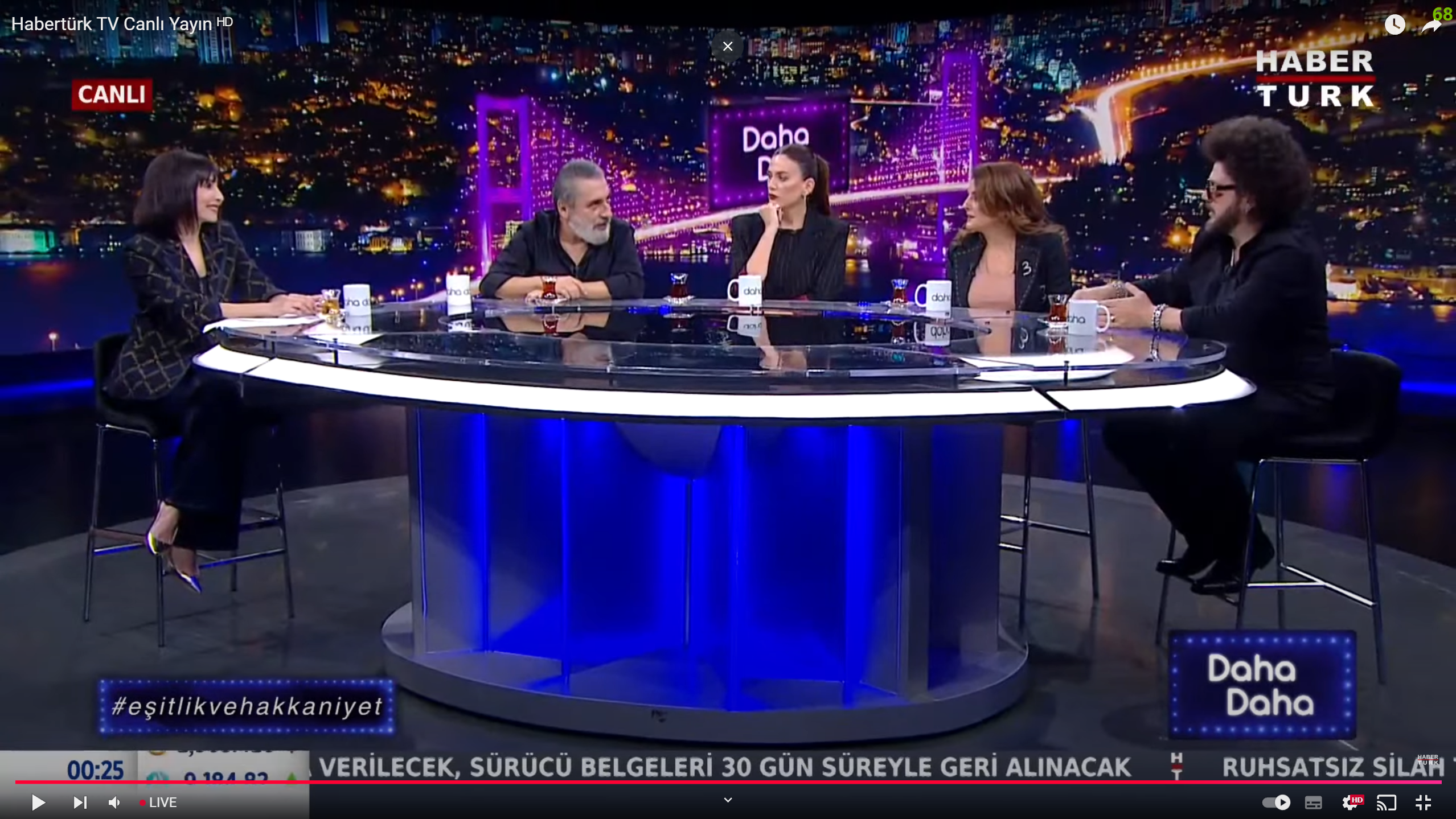 Primary archive capture for Habertürk Stage Table